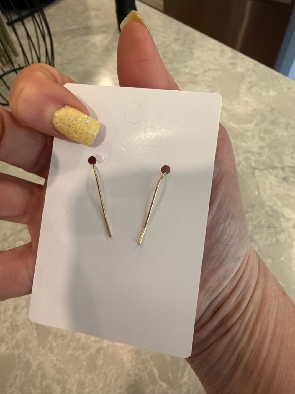 Olive and peach Bohemian style earrings - Picture 4 of 4